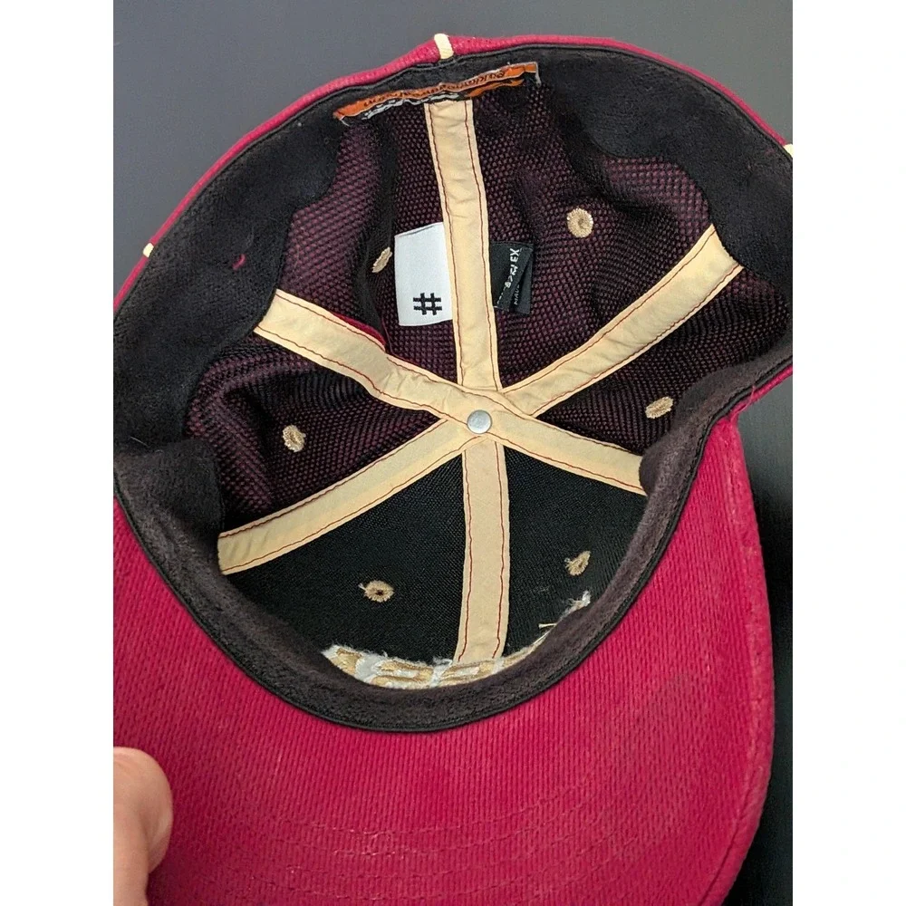 USSSA Iowa Baseball Hat Pukka Headwear Flex‎ Fit Small Medium Red